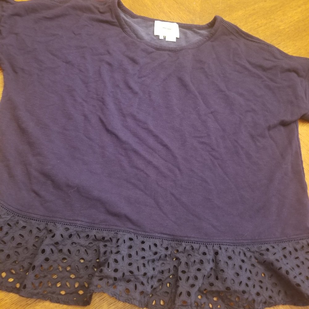 EUC - Kate Spade Cute, Navy Boxy fitting top